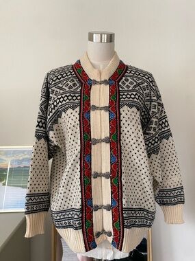 Vintage Norlender Nordic Wool Cardigan